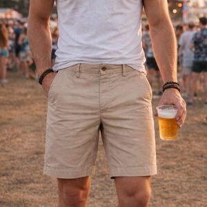 Ralph-lauren Men's Tan and Brown Shorts 32" Preppy 9" Inseam Coastal Golf Casual